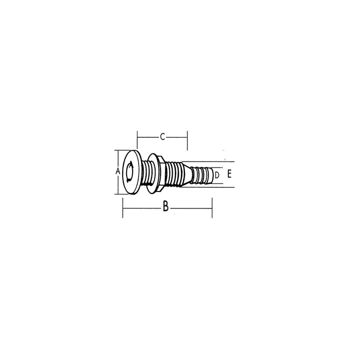 TH Marine TH-1502XL-B 1-1/2 X-Long Thru Hull-White