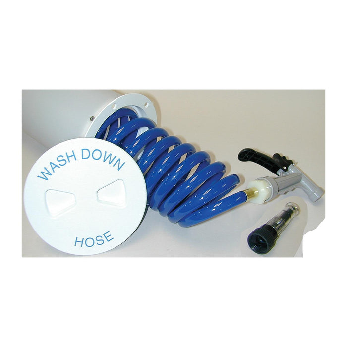 TH Marine WDSW-2-B-DP Wash Down Station & Hose, White