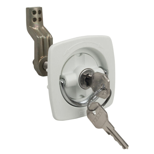 Perko 0931DP1WHT 2-1/2 X2-1/2 White Flush Loc