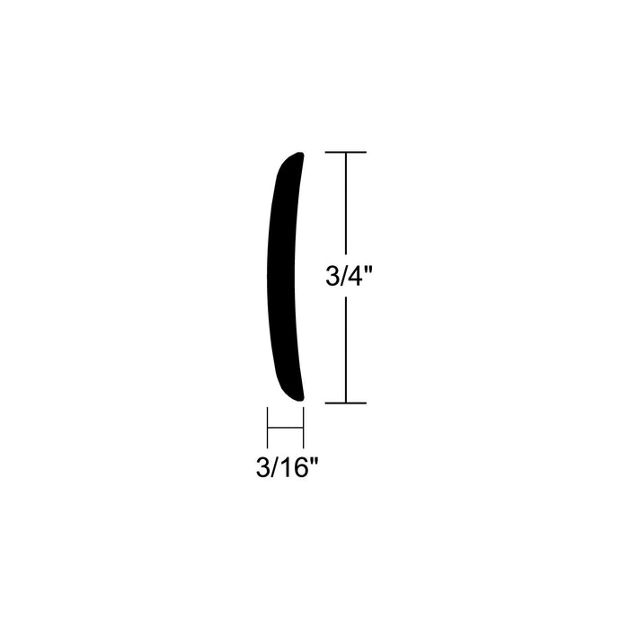 Taco Metals A51-0104TAL12D-A Taco Alum Edge Trim 3/16 X 3/4