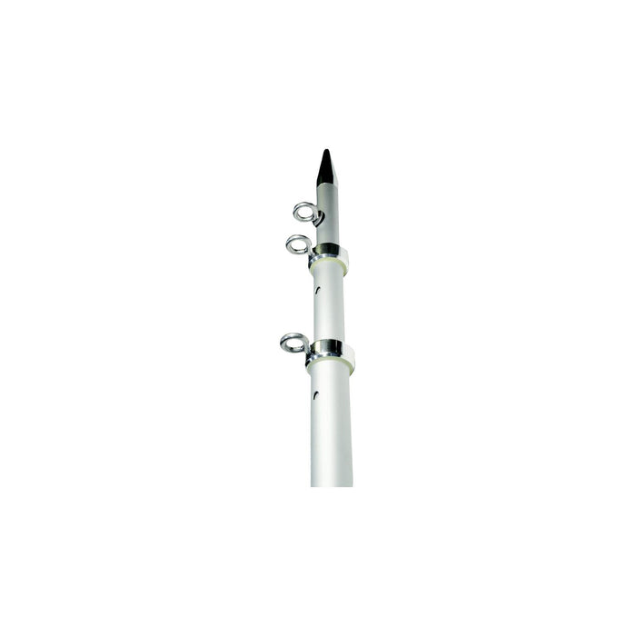 Taco Metals OC-0422VEL8 TACO Tele Center Rigger Poles, 8' Silver