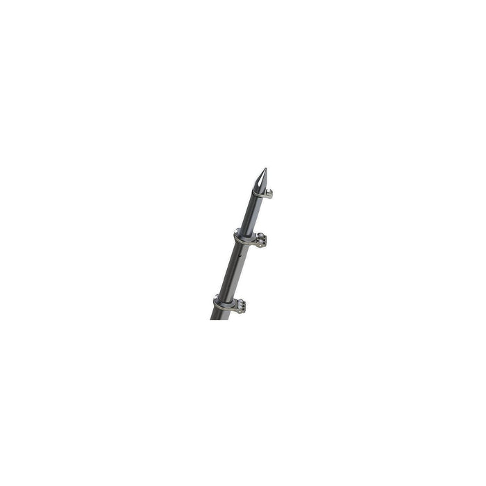 Taco Metals OT-0318HD-VEL Taco Deluxe Aluminum Tele-Outrigger Pole, 18', Silver, 1 pr.