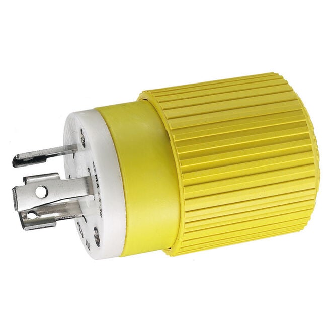Hubbell HBL305CRP Yellow 30A 125V Locking Plug
