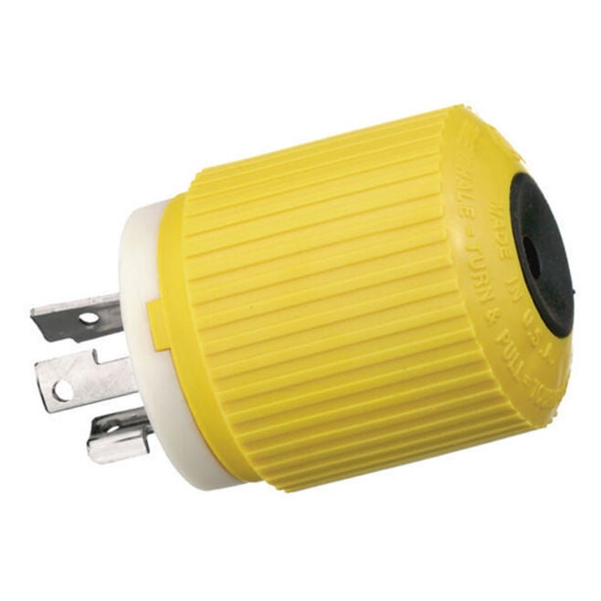 Hubbell HBL328DCP Yellow Electric Fishing Reel 30A 28VDC Male Plug
