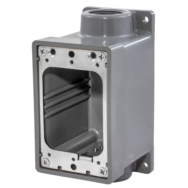 Hubbell HBL6083 Gray Thermoplastic FD Box