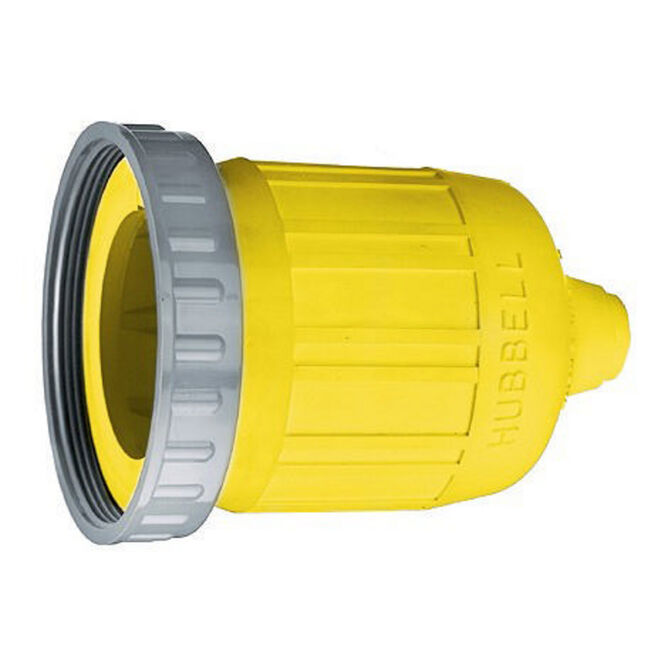 Hubbell HBL60CM33 Yellow Seal-Tite Cover for 26CM13 Connector Body