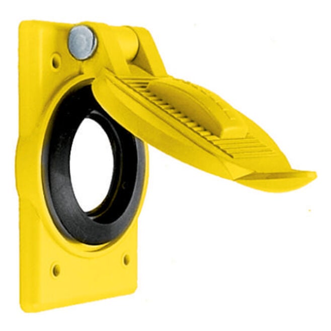 Hubbell HBL74CM24WO Polycarbonate Spring Loaded Weatherproof Cover, Yellow
