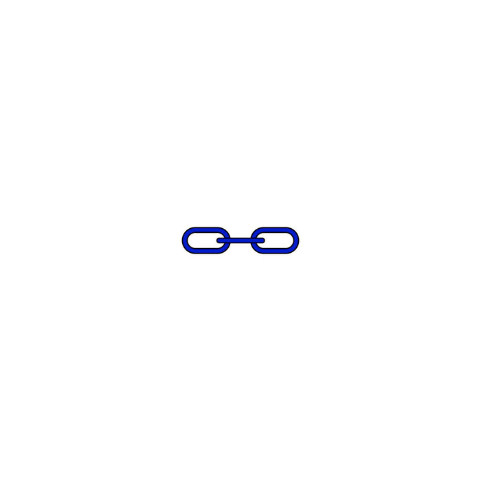 Greenfield Products 2115-R 1/4" x 4' Anchor Lead Chain Royal Blue