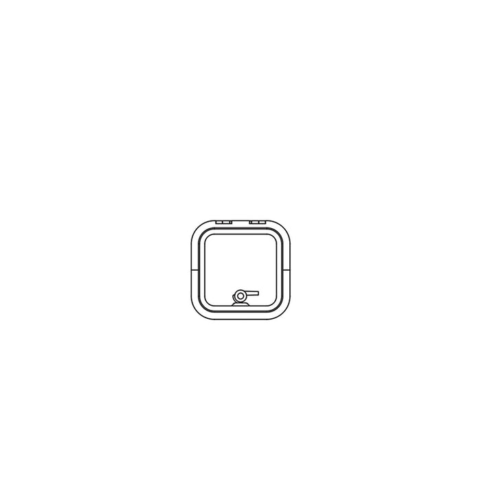 Lewmar 39910030 Low Profile Size 10 Rectangular Self Supporting Hatch