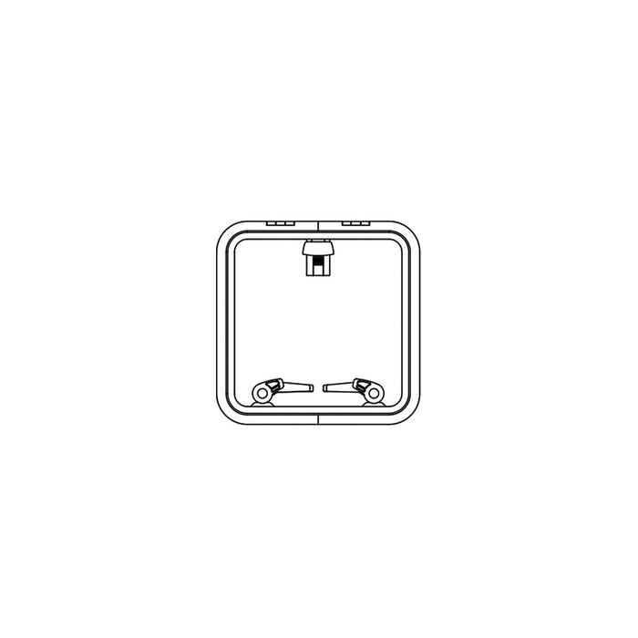 Lewmar 39944030 Low Profile Size 44 Rectangular Self Supporting Hatch