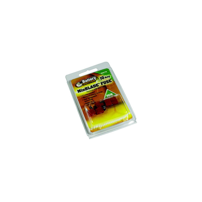Wirthco 24110 Battery Doctor Minblade Fuses, 10A, 5/Pk