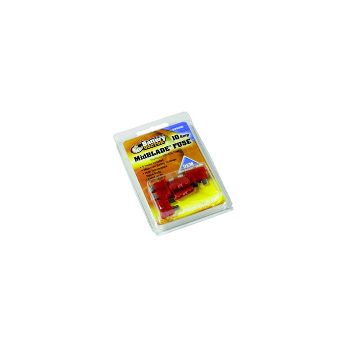 Wirthco 24360 Battery Doctor Midblade ATO/ATC Fuses, 10A, 5/Pk