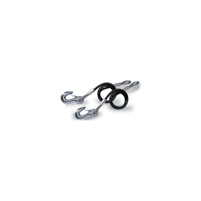Tie Down Engineering 59548 36" Black Vinyl Jacketed Hitch Cables w/ "S" Hooks, Sold as Pair