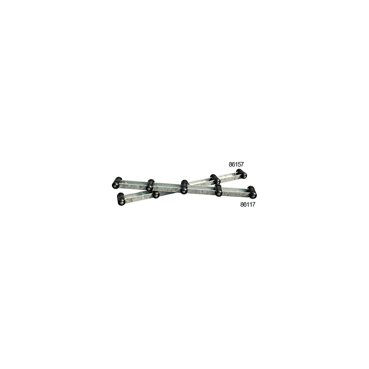 86117 Rivet Tie Down Engineering 86117 Galvanized Roller Bunk Sold as Pair ...