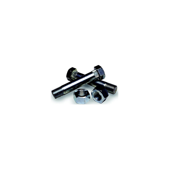 Tie Down Engineering 86250 Fluted Zinc Shackle Bolts w/Nuts, For Spring Hanger Brackets (2 Per Pack)