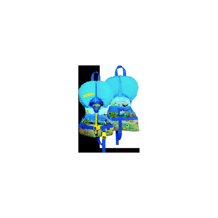 Airhead 30088-01-A Treasure Life Jacket, Infant, Blue Treasure Chest / Sea Life Theme