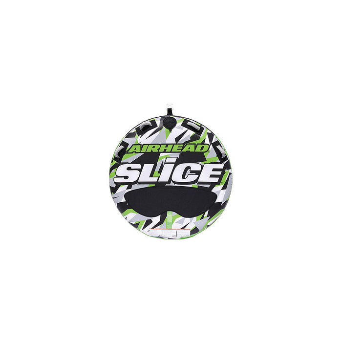 Airhead AHT22SL Inflatable 2 Person Rider Green Slice Deck Tube