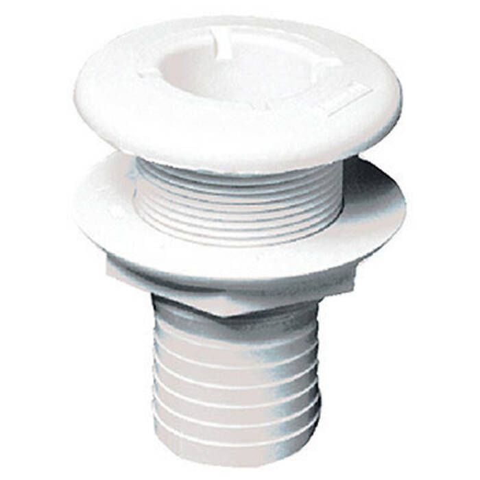 Forespar 906024 CF253 Marelon Hose Tailpipe Mushroom Head Thru Hull w/Nut, White
