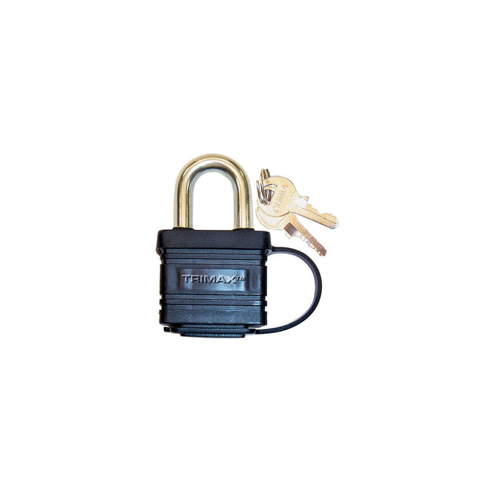 Trimax Locks TPW1125 Trimax Solid Brass Waterproof Padlock
