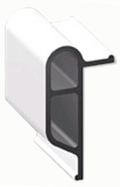 Taylor Made Products 46062 White, Medium Double Molded Vinyl Dock Edging. 10' Straight