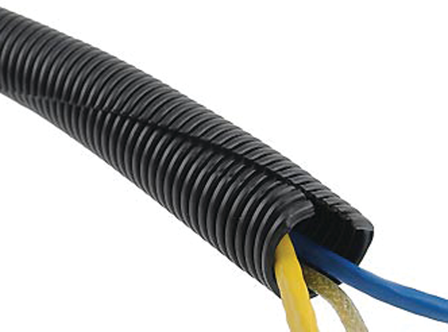 Trident Marine 128-1006 Trident Split Wire Conduit 1" X 50', Black