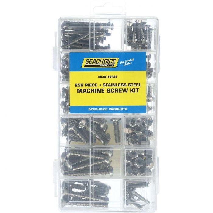 Seachoice KP5582SC Stainless Steel Machine Screw Kit 256 Piece
