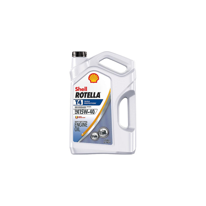Shell Oil 550049483 Shell Rotella T4 Triple-Protection Heavy-Duty Diesel Motor, Oil, 15W-40, Qt.