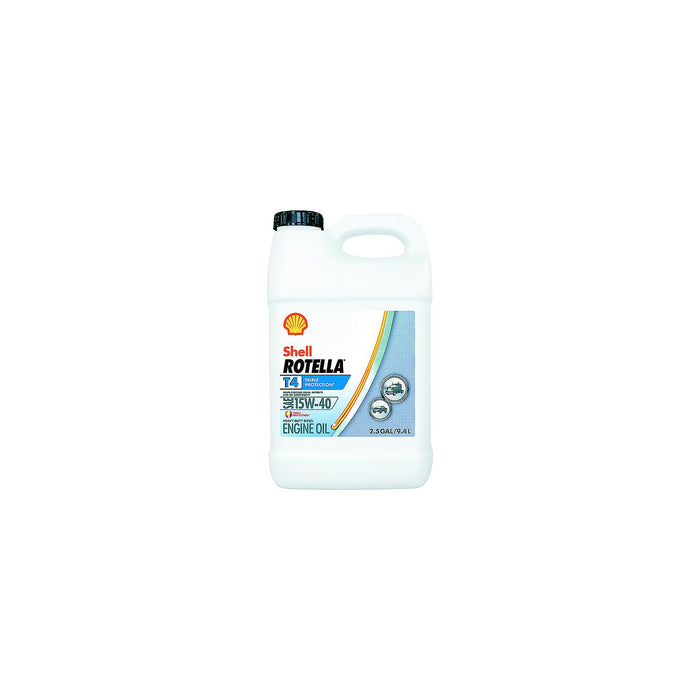 Shell Oil 550045127 Shell Rotella T4 Triple-Protection Heavy-Duty Diesel Motor, Oil, 15W-40, 2.5 Gal.
