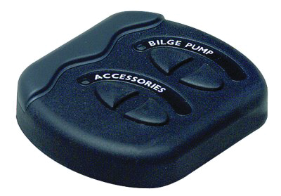BEP CG2-4W-F Marinco Contour Generation II Sprayproof Switch Panel w/ Fuse(s), Black