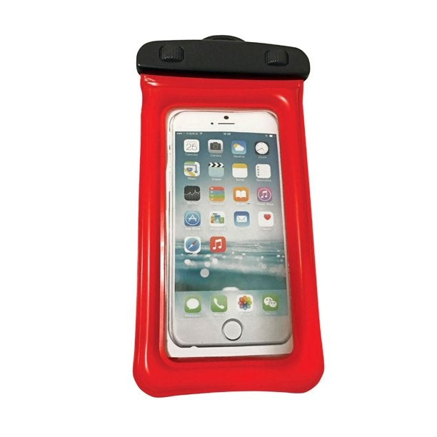 WOW Water Proof Phone Holder, 5" Ã— 8", Red