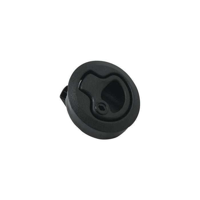 King 29203 Teak Isle Flush Slam Latch, Locking, Black
