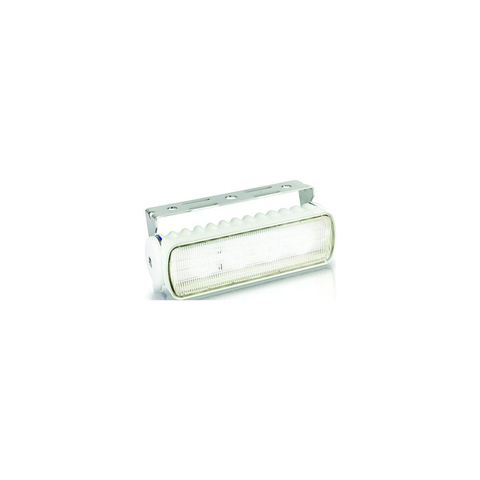 Hella 980573021 Sea Hawk-R 9-33V DC Bracket Mount White Light LED Floodlight, White Housing, Spread