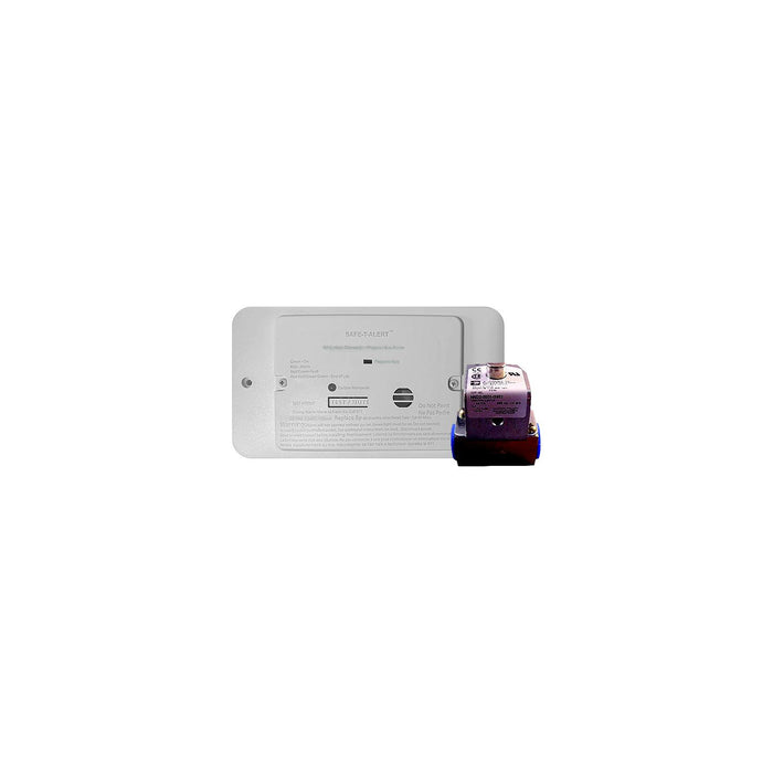 MTI Safe-T-Alert 25 Series Dual Propane/CO Alarm, White, with Trim Ring & Solenoid, 12V