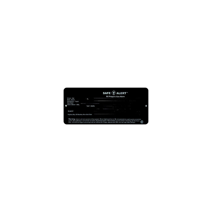 MTI Industries 30-442-P-BR 12V 30 Series Safe-T-Alert Flush Mount RV Propane/LP, Gas Alarm