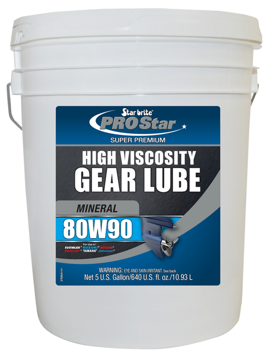 Starbrite 27005 High Viscosity Lower Unit Gear Lube 80W 90 5 Gallon