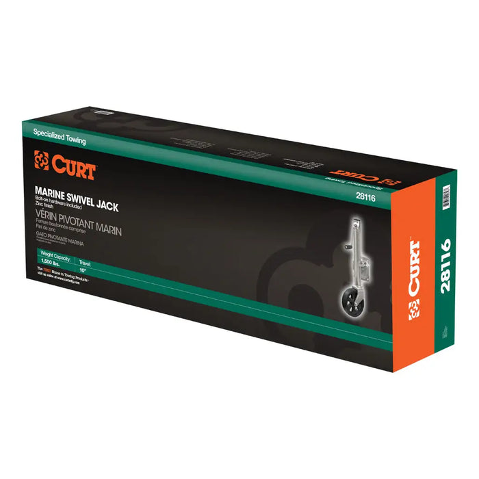 Curt 8" Wheel 1,500 Lbs., 10" Travel