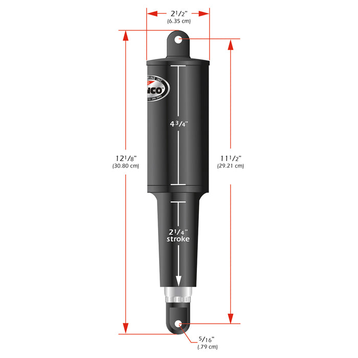 Actuador estándar Lenco 101 - 24 V - Carrera de 2-1/4"