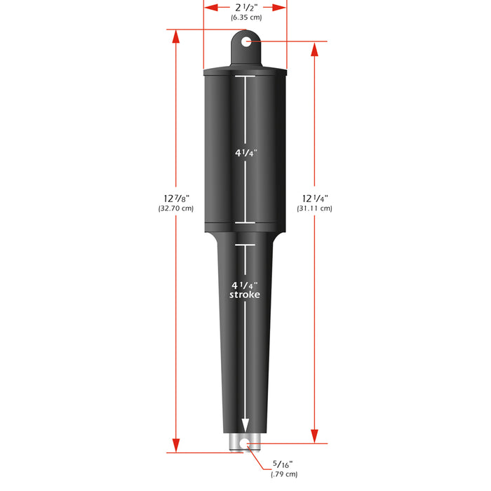Actuador de servicio extremo Lenco 102XD - 12 V - Carrera de 4-1/4"