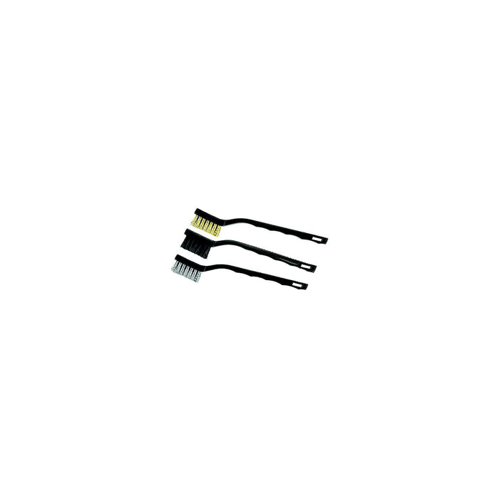 Hyde Tools 46630 Mini Brass Bristle Brush, 3/Bag
