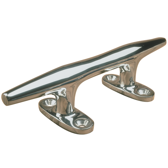 Sea-Dog 041708 Heavy Duty Stainless Steel Open Base Cleat, 8"