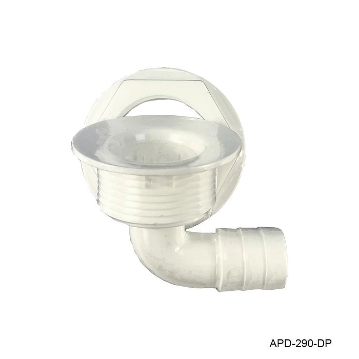 TH Marine APD-290-DP 90 Degree All Purpose Drain - White