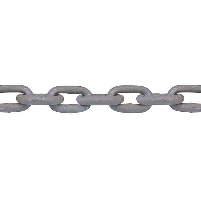 3/4" x 100' Long Link Galvanized Mooring Chain, Drum