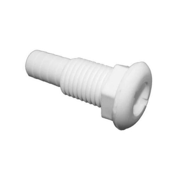 TH Marine TH-752-DP Thru Hull 3/4 Straight White