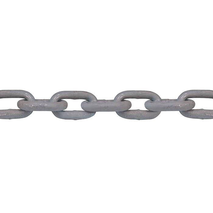 3/8" x 200' Long Link Galvanized Mooring Chain, Drum