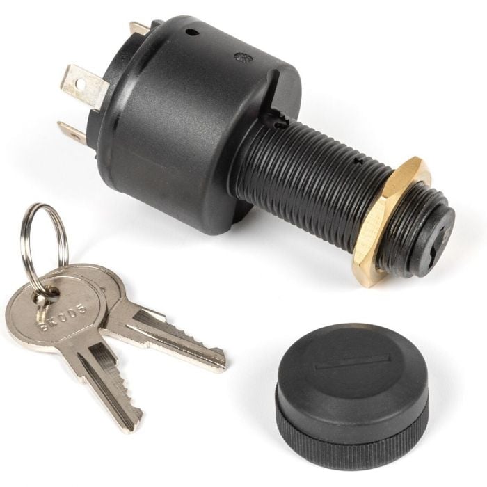 Sierra MP39770 Conventional 3 Position 1 1/8" Polyester 3 Blade Terminal 12 15, Amp Ignition Starter Switch