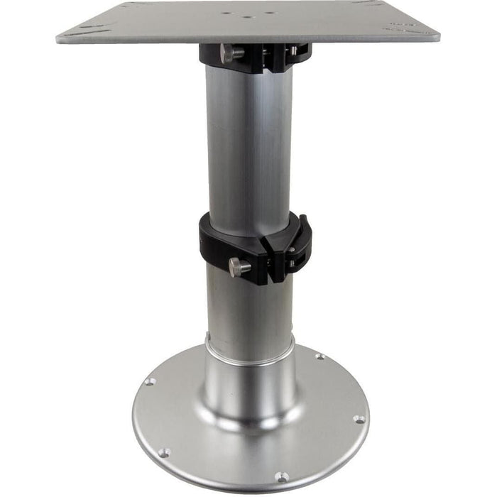 Springfield 1660231 3-Stage Clear Anodized Pedestal Set (Includes Square Table, Mount & Base), 14", 20", 28"