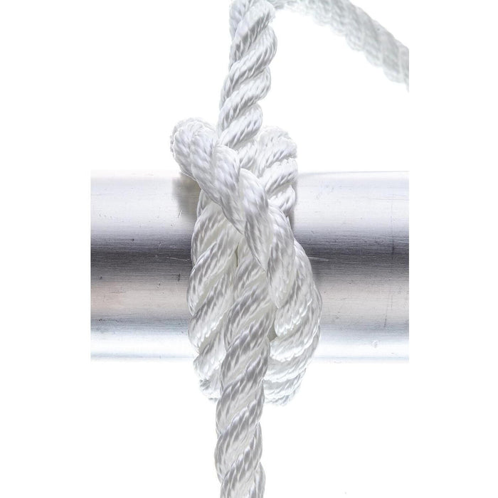 Seachoice 42531 3-Strand Twisted Nylon Dock Line, 3/8" x 25', White