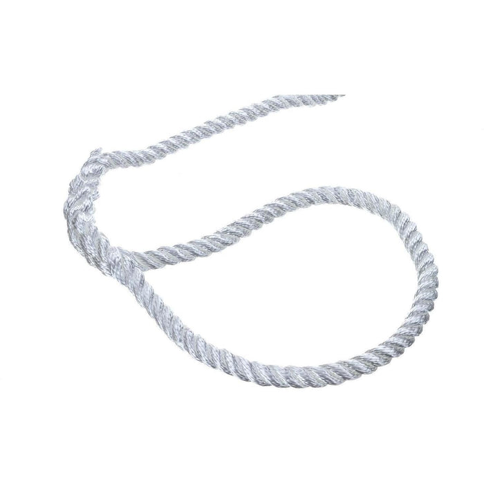 Seachoice 42571 3-Strand Twisted Nylon Dock Line, 1/2" x 25', White