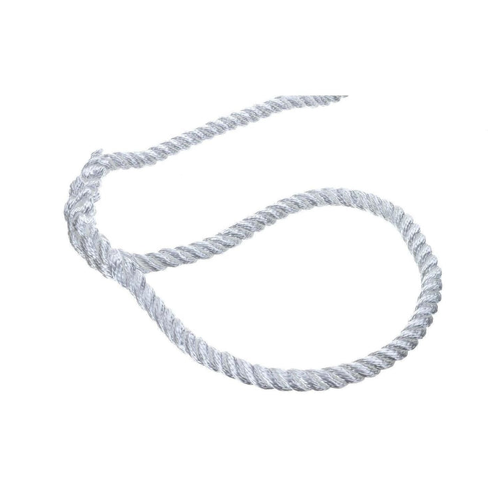 Seachoice 42581 3-Strand Twisted Nylon Dock Line, 1/2" x 30', White