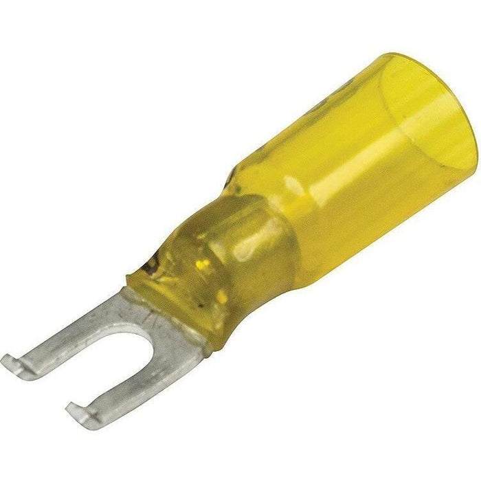 Seachoice 3-To-1 Heat Shrink Spade Terminal, #8 Stud, 25/Bag